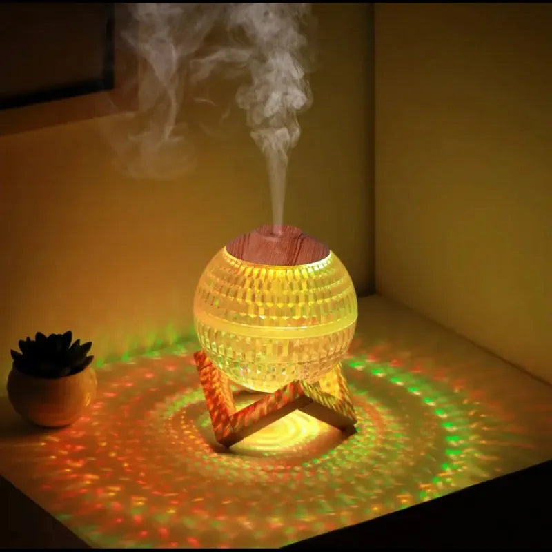 crystal ball air humidifier with colorful led light image3