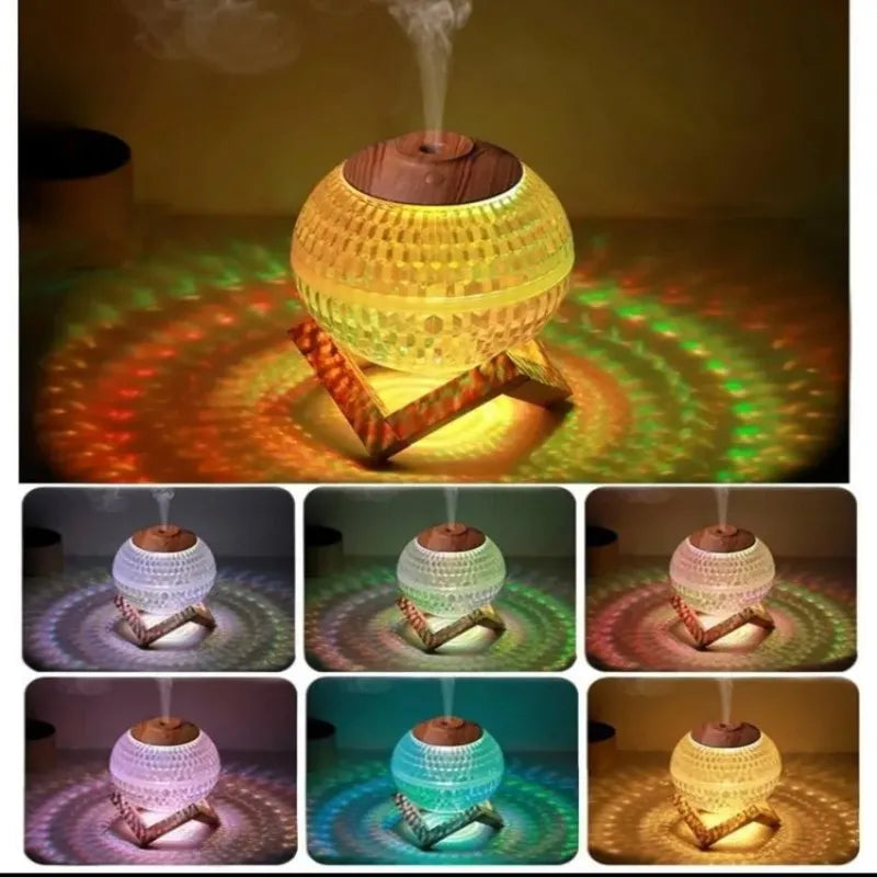 crystal ball air humidifier with colorful led light image5