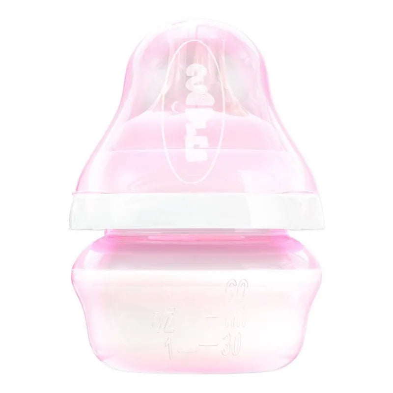 cuddles wide neck anti colic feeding bottle, 0m+, pink, 60ml main image