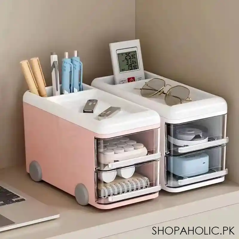 cute bus style desktop organizer image2