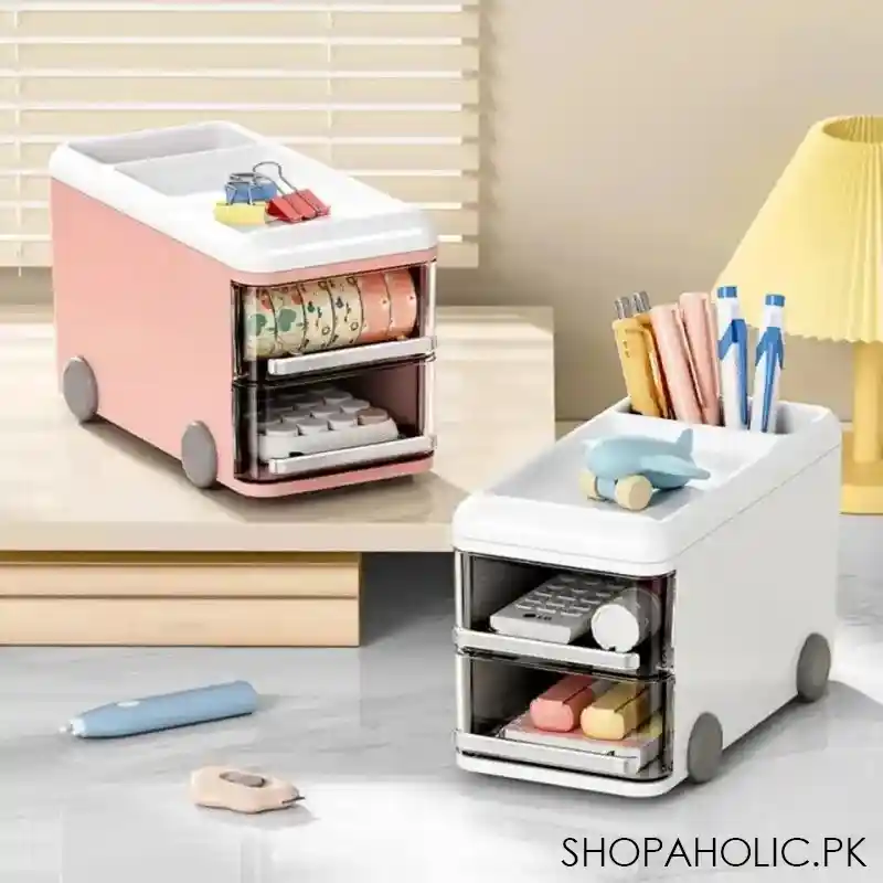 cute bus style desktop organizer image4