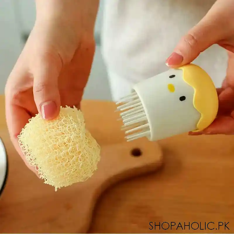 cute eggshell kitchen cleaning brush image3