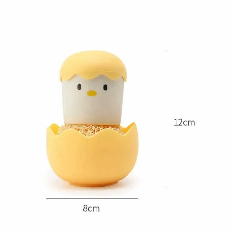 cute eggshell kitchen cleaning brush image5