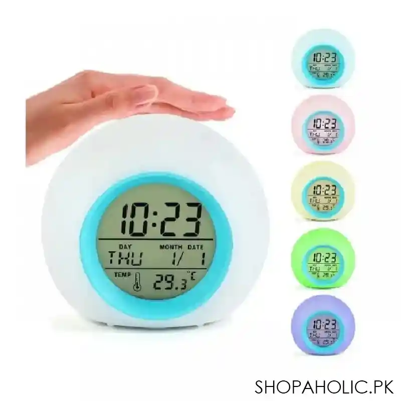 cute kids digital alarm clock main image