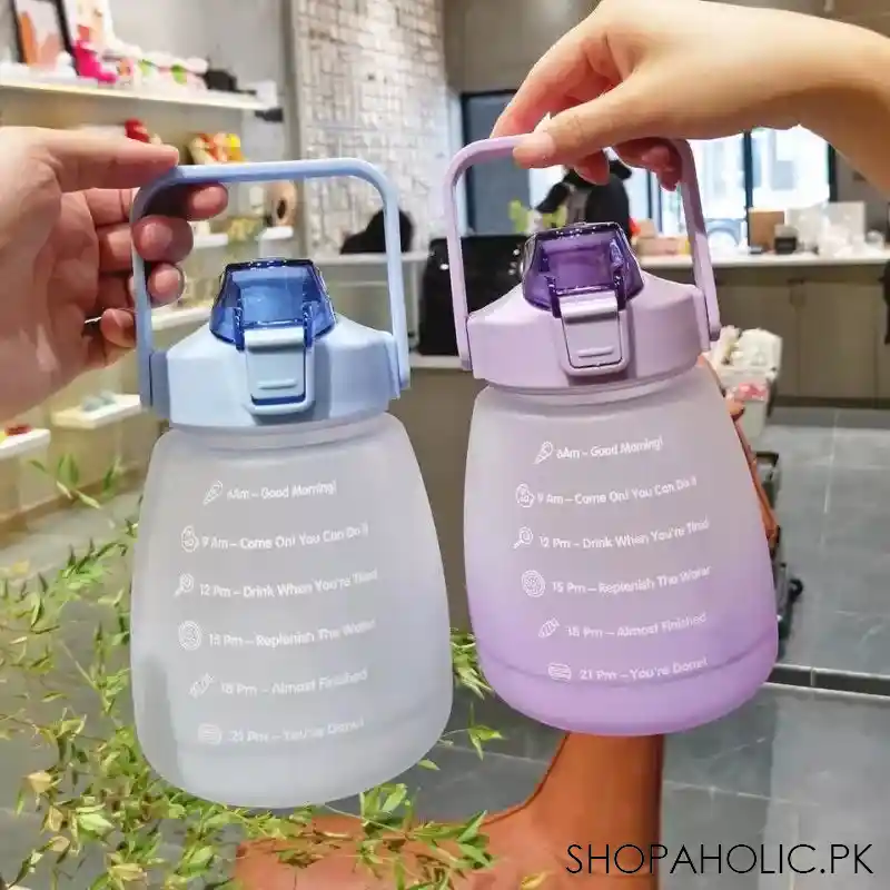 cute large capacity water bottle, 1500ml main image