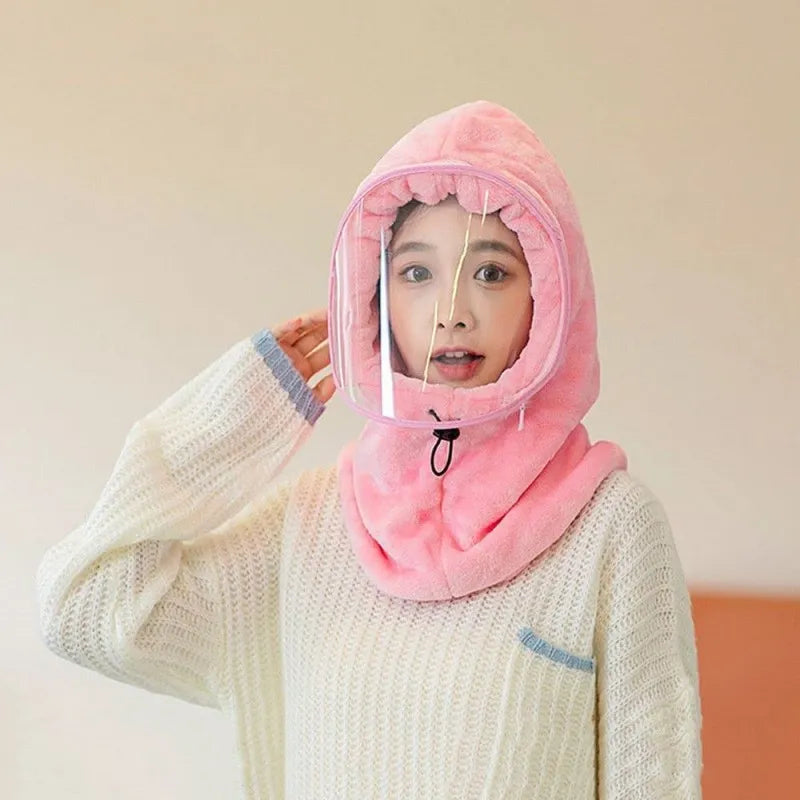 cute winter hedging face mask cap main image