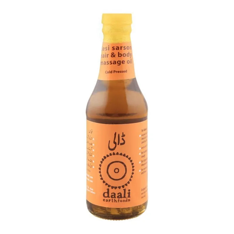 daali desi sarson oil, cold pressed, 250ml main image