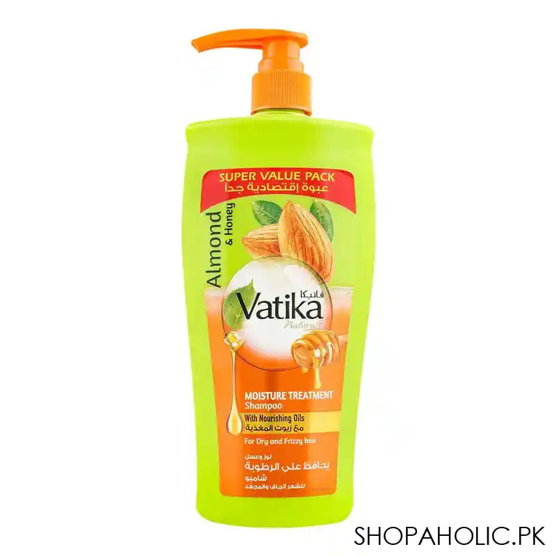 Dabur Vatika Almond And Honey Moisture Treatment Shampoo, For Dry & Frizzy Hair, 650ml - Image 4