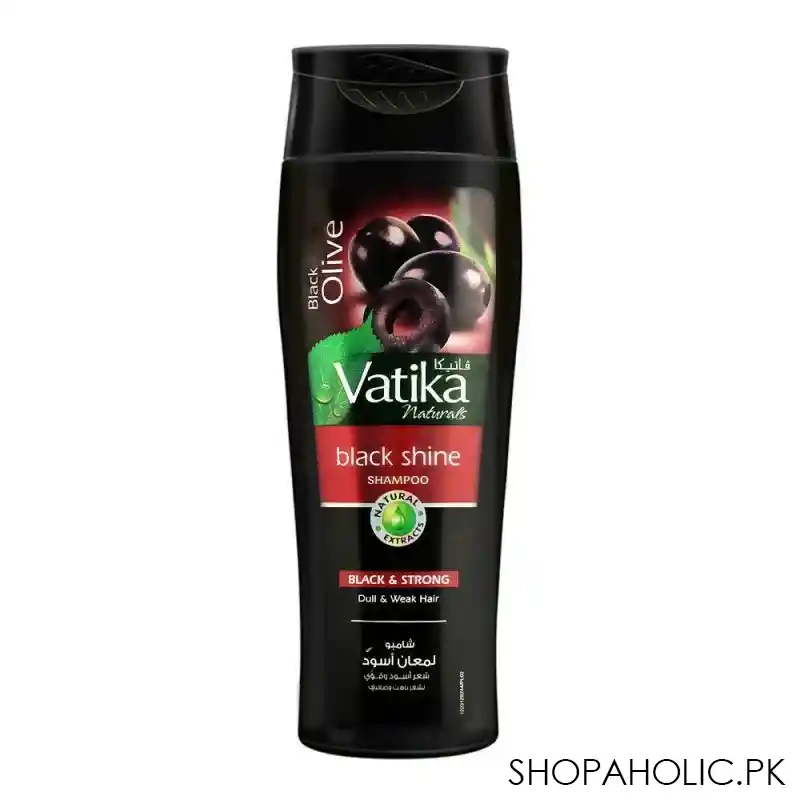 dabur vatika black olive black shine shampoo 185ml main image