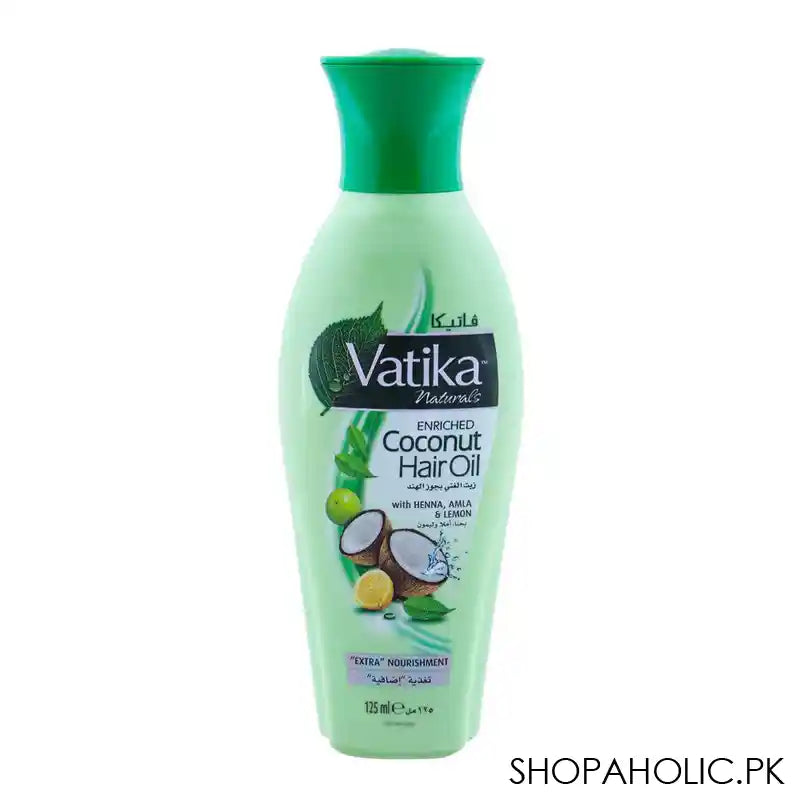 Dabur Vatika Enriched Coconut Hair Oil, Extra Nourishment 125ml - Main Image