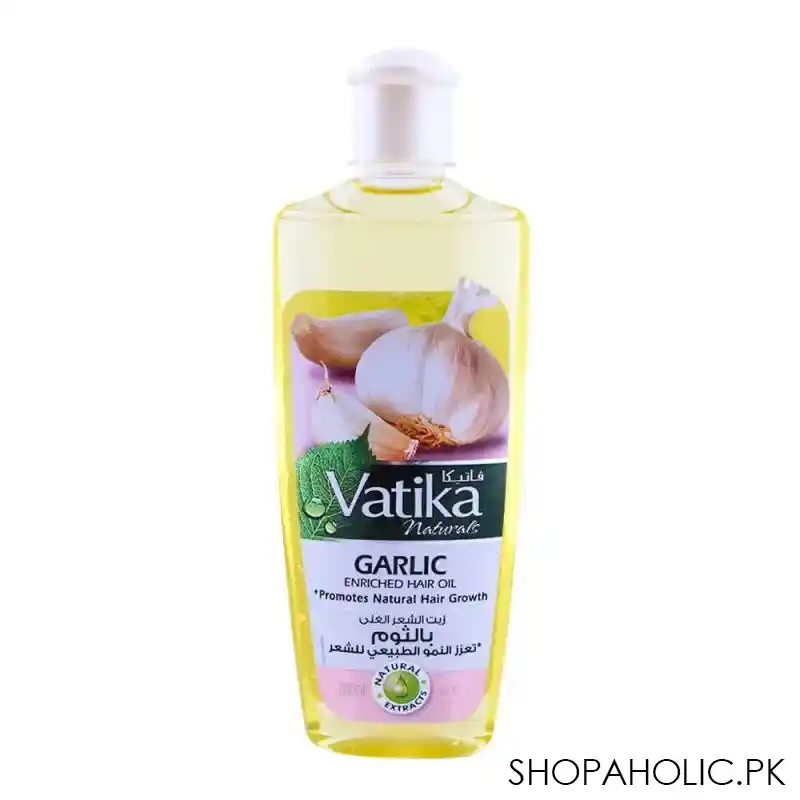 dabur vatika garlic enriched hair oil, 200ml main image