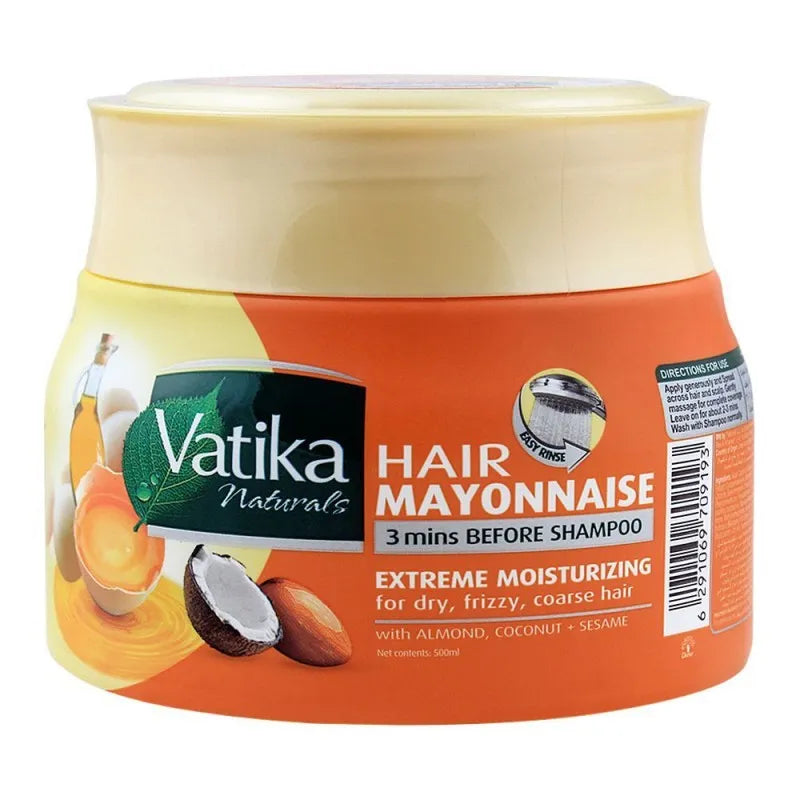 dabur vatika hair mayonnaise extreme moisturizing treatment, 500ml main image