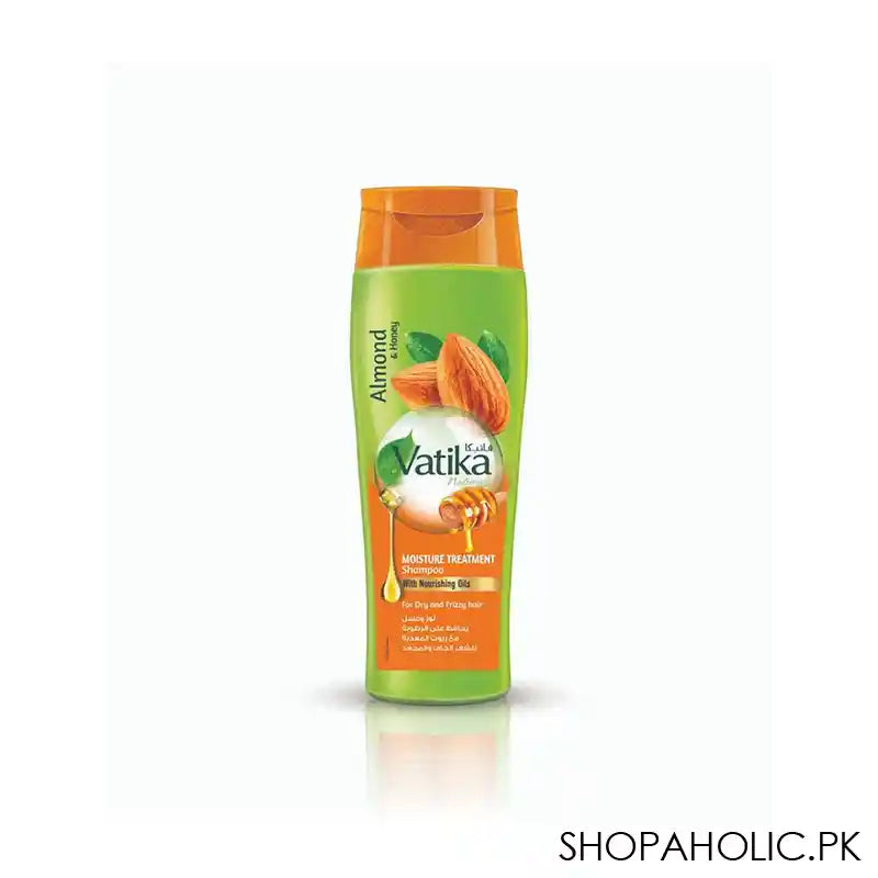 Dabur Vatika Naturals Almond & Honey Moisture Treatment Shampoo, For Dry & Frizzy Hair, 185ml - Image 3