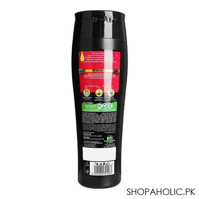 Dabur Vatika Naturals Black Olive Black & Strong Shampoo, For Dull & Weak Hair, 185ml - Image 5