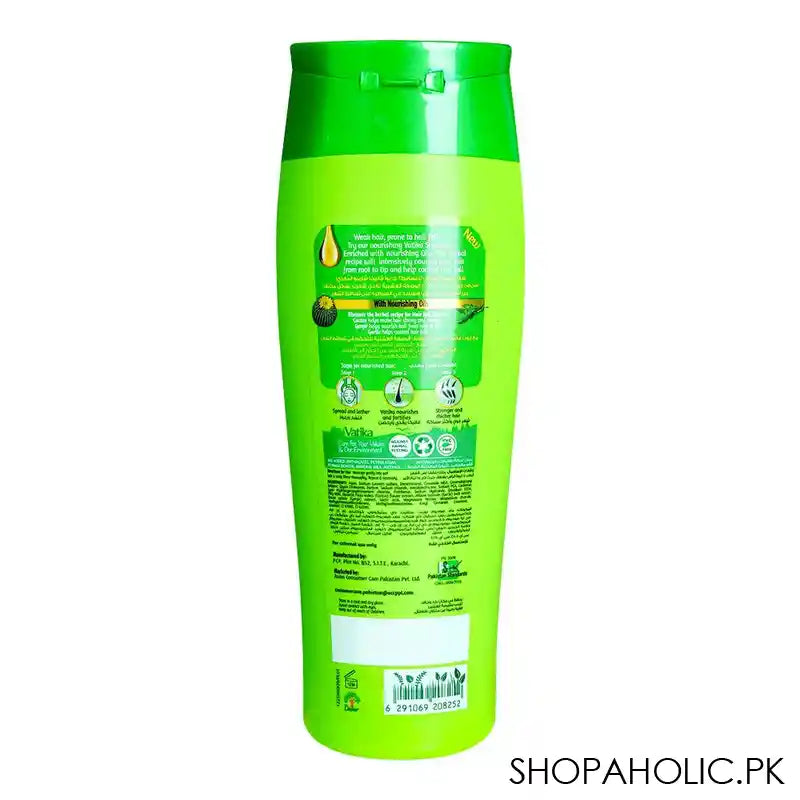 Dabur Vatika Naturals Cactus & Gergir Hairfall Control Shampoo, For Weak Hair, 360ml - Image 4