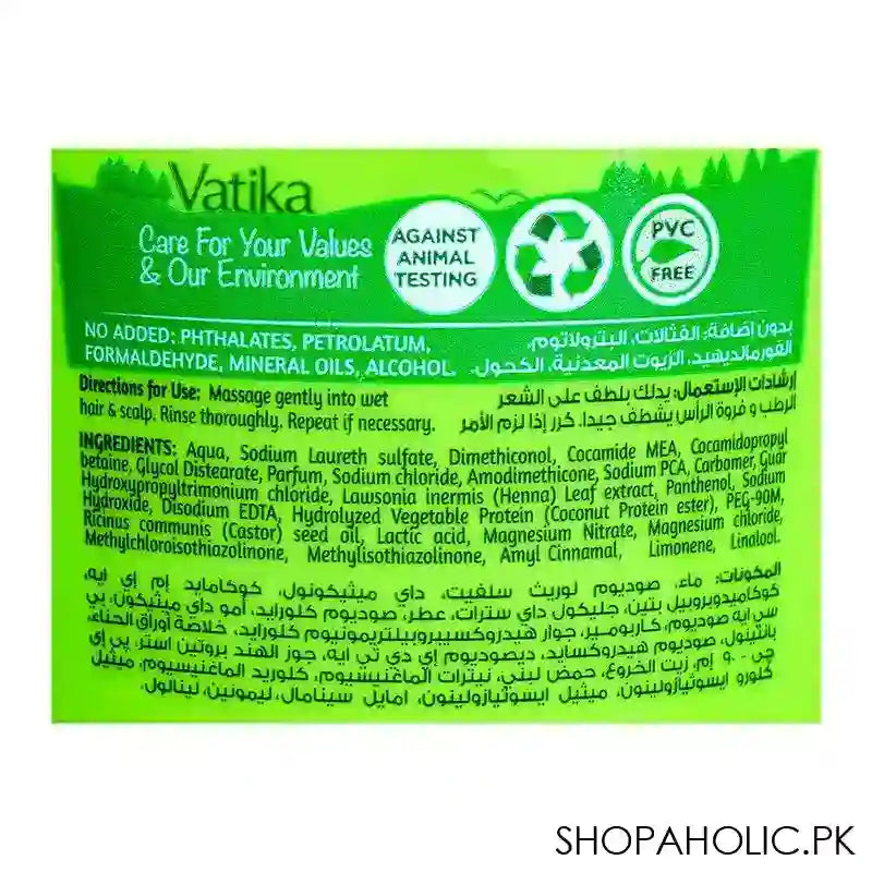 Dabur Vatika Naturals Coconut & Castor Volume & Thickness Shampoo, For Thin & Limp Hair, 360ml - Image 5