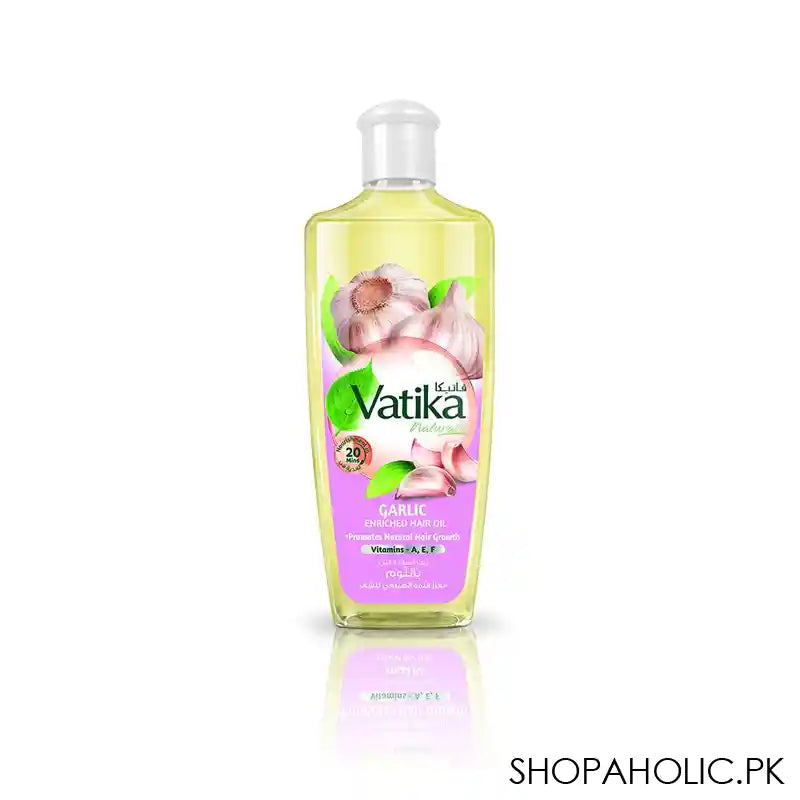 Dabur Vatika Naturals Garlic Natural Hair Growth Enriched Hair Oil, 200ml - Main Image