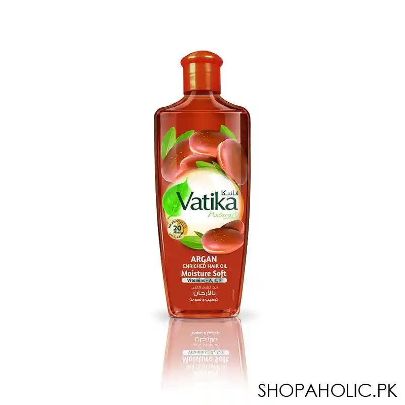 Dabur Vatika Naturals Moisture Soft Argan Enriched Hair Oil, 200ml - Main Image