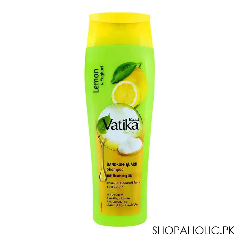 Dabur Vatika Naturals Neem & Lemon Dandruff Guard Shampoo, 185ml - Main Image