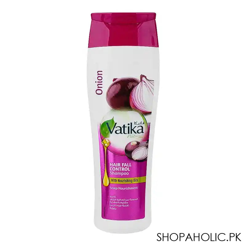 Dabur Vatika Onion Hair Fall Control Shampoo With Nourishing Oils, Scalp Nourishment, 185ml - Image 4