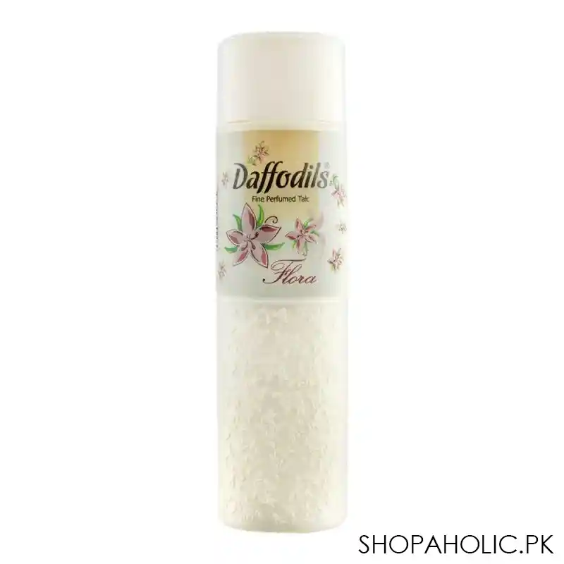 daffodils flora fine perfumed talcum powder, 250g main image