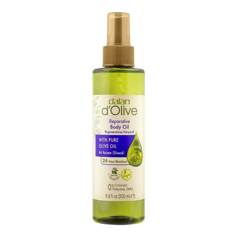 dalan d' olive with pure olive oil reparative body oil, 200ml main image