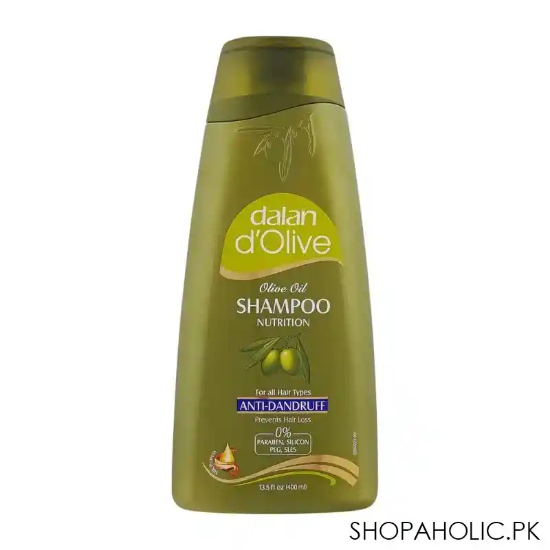 dalan d'olive anti dandruff olive oil nutrition shampoo, 400ml main image