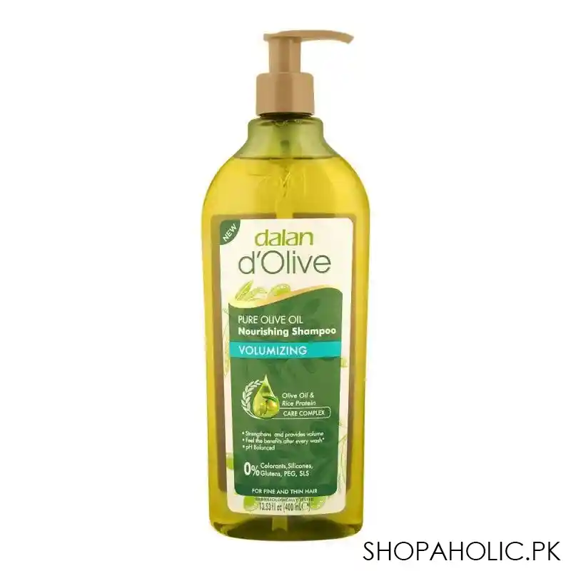 dalan d'olive volumizing olive oil nutrition shampoo, 400ml main image