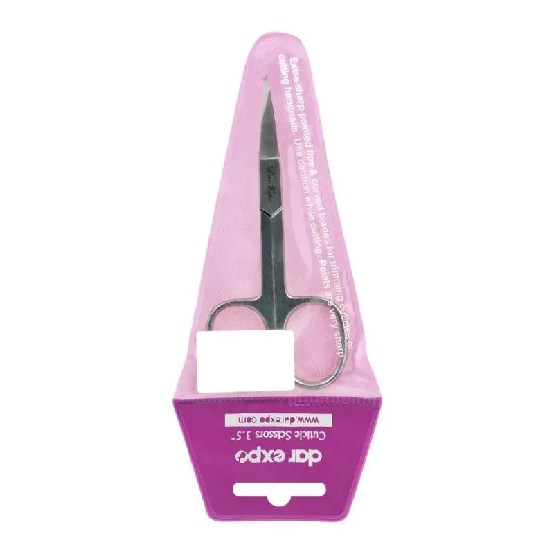 dar expo cuticle scissors, 3.5 inches, extra sharp pointed tips & curved blades main image