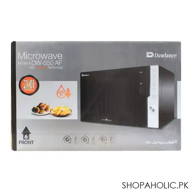 dawlance air fryer + convection microwave oven, 30 liters, dw 550 af image2