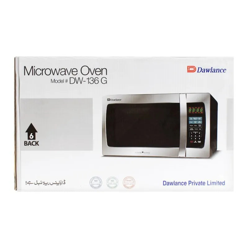 dawlance grill microwave oven, 36 liters, dw 136 g image2