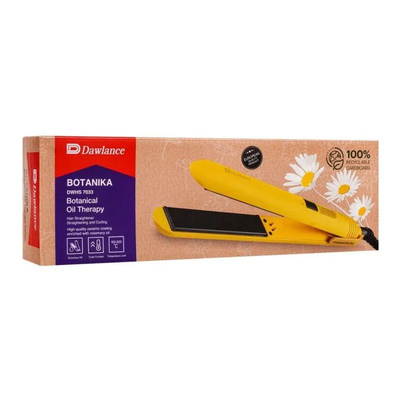 dawlance hair straightener, yellow, dwhs 7033 image2