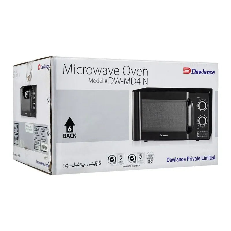 dawlance microwave oven, 20 liters, md 4 n black image2