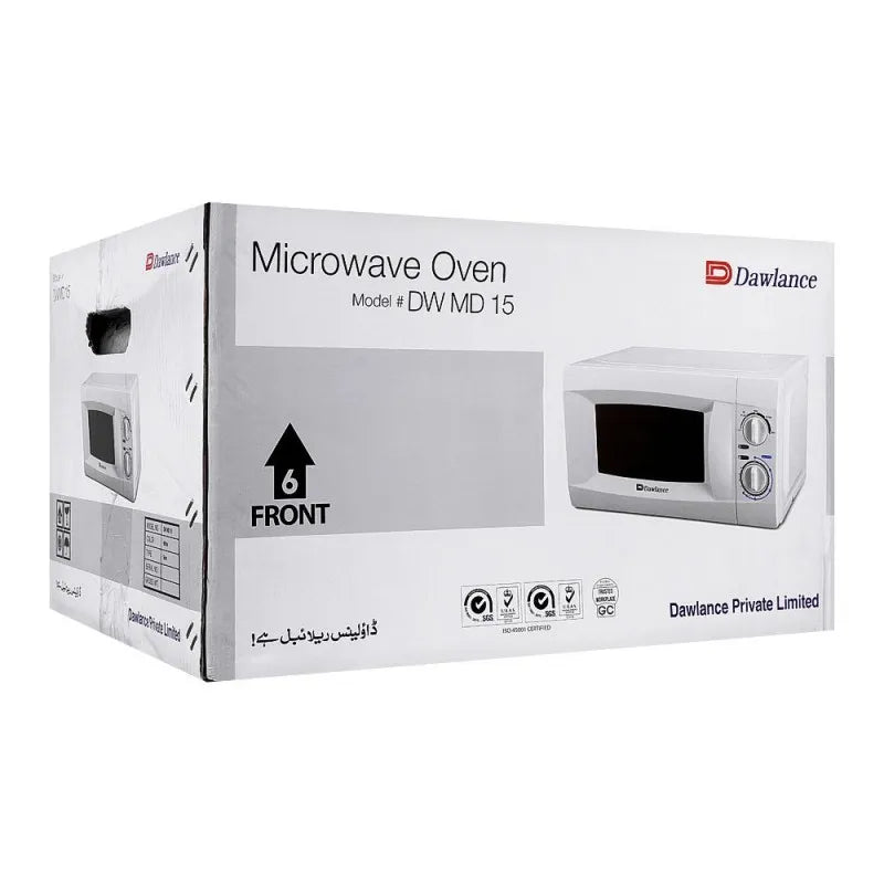 dawlance microwave oven, 20 liters, white, dw 15 s image2