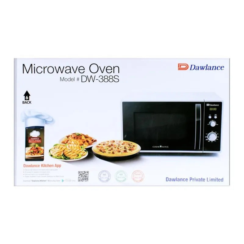 dawlance microwave oven, 23 liters, black, dw 388s image2