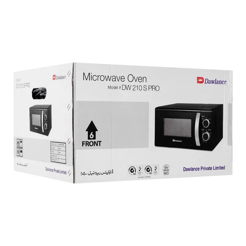 dawlance microwave oven, black, dw 210s pro image2