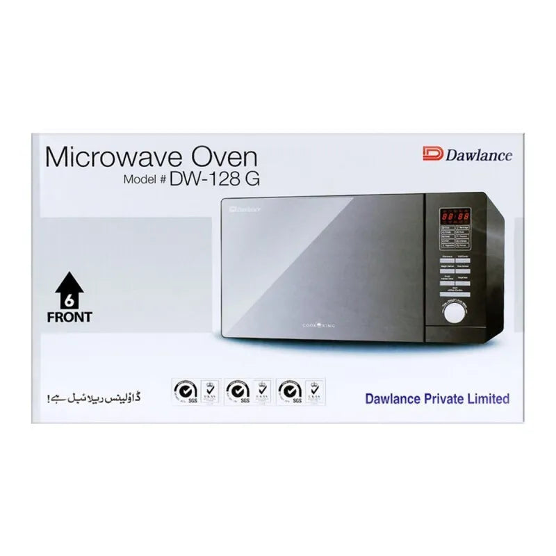 dawlance microwave oven, cooking series, 26 liters, mirror finish, dw 128g image2