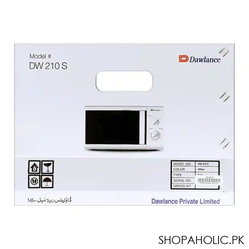 Dawlance Microwave Oven, Heating Series, 20 Liters, White, DW-210S - Image 2