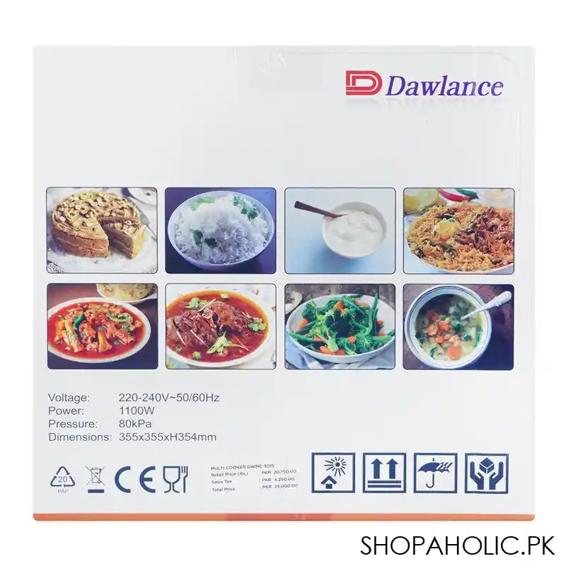 Dawlance Multi Cooker, For Cooking/Baking/Frying, 1100W, DWMC-3015 - Image 2