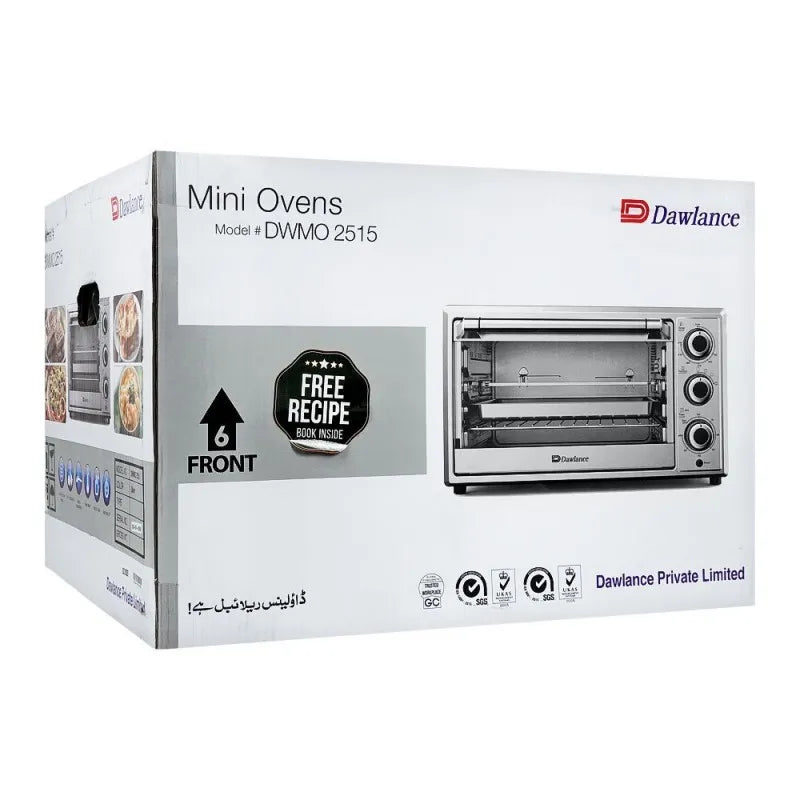 dawlance oven toaster, 25 liters, silver, dwot 2515 cr image2