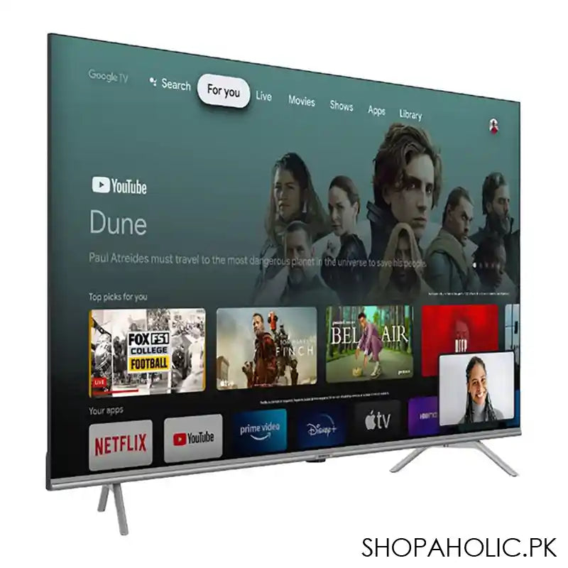 Dawlance Radiant Series 4K Ultra HD Android LED Google TV, 55 Inches, DT-55G22 - Image 3