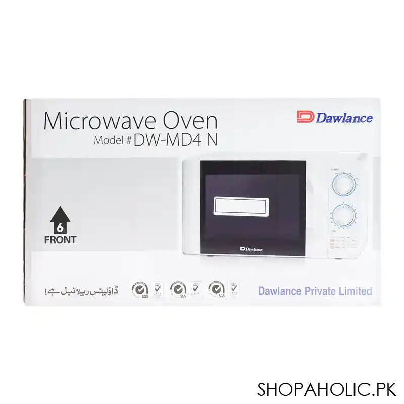 Dawlance Solo Manual Microwave Oven, 20 Liters, DW-MD4N - Image 2