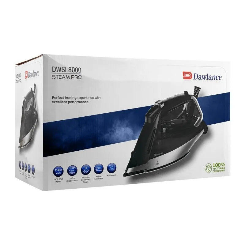 dawlance steam pro steam iron, 2400w, dwsi 8000 image2