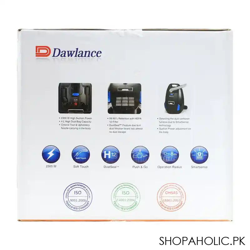 Dawlance Vacuum Cleaner, 2300W, DWVC-6724 - Image 3