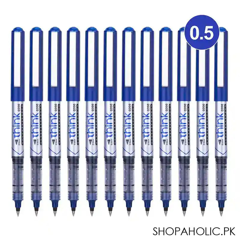 Deli Roller Pen, Tip 0.5mm, Blue, 1-Piece, EQ20030 - Image 4