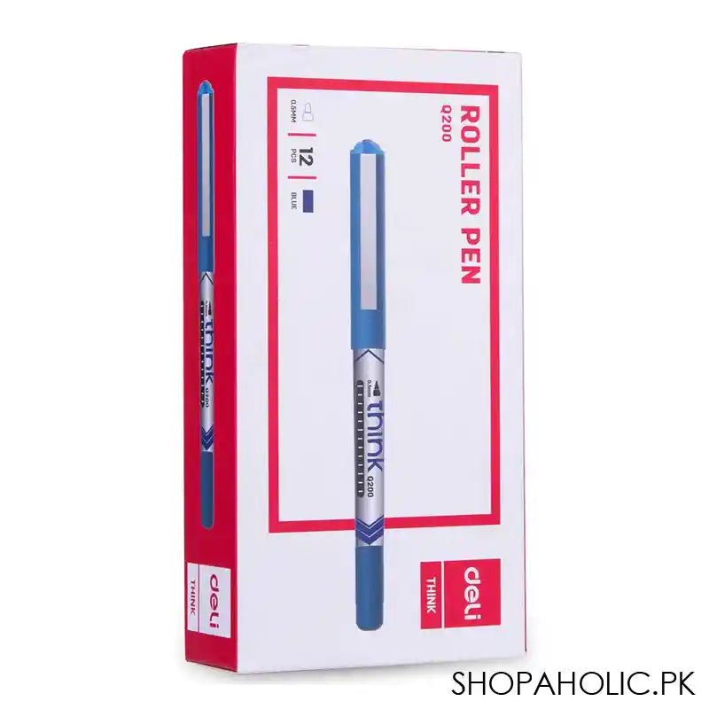 Deli Roller Pen, Tip 0.5mm, Blue, 1-Piece, EQ20030 - Image 5