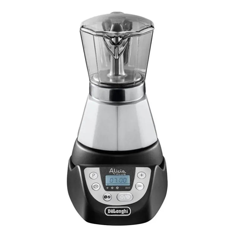 delonghi alicia plus electric moka coffee maker black/silver emkp42.b image2