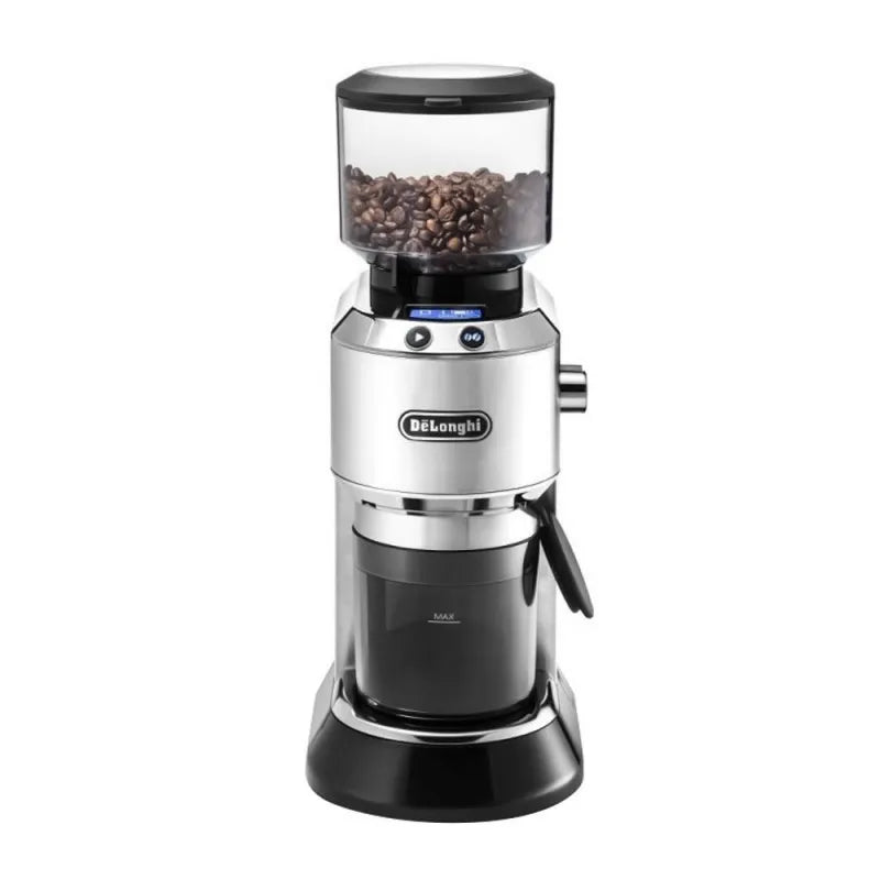 delonghi stainless steel conical burr coffee grinder, kg 521.m main image