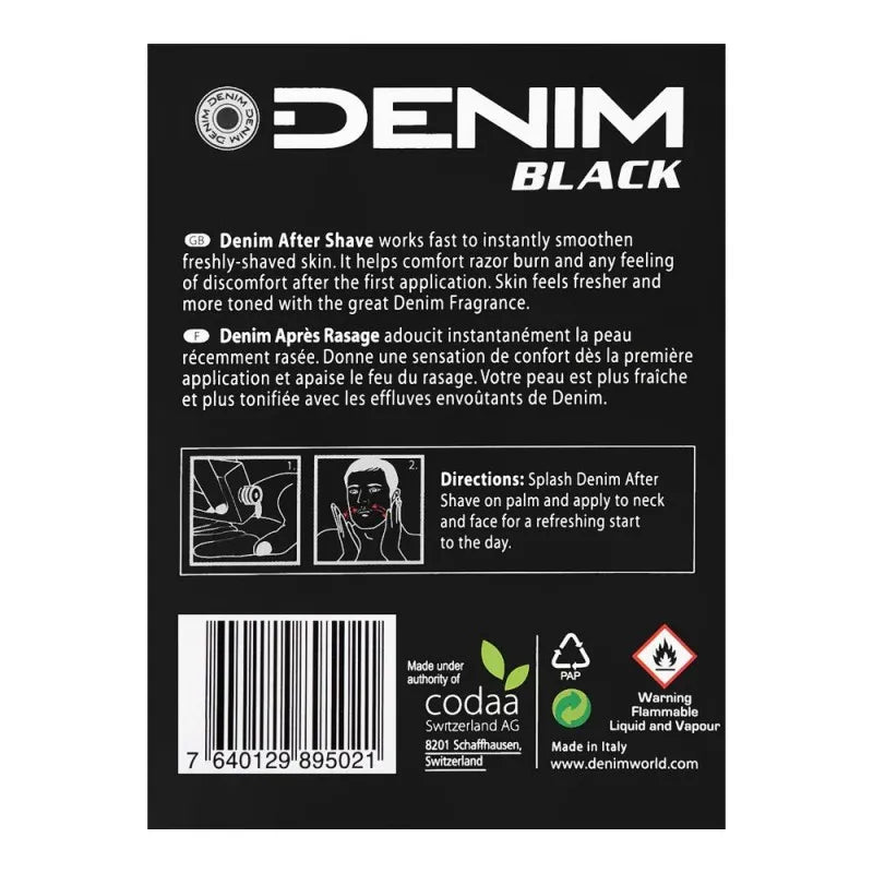 denim black after shave, 100ml image2