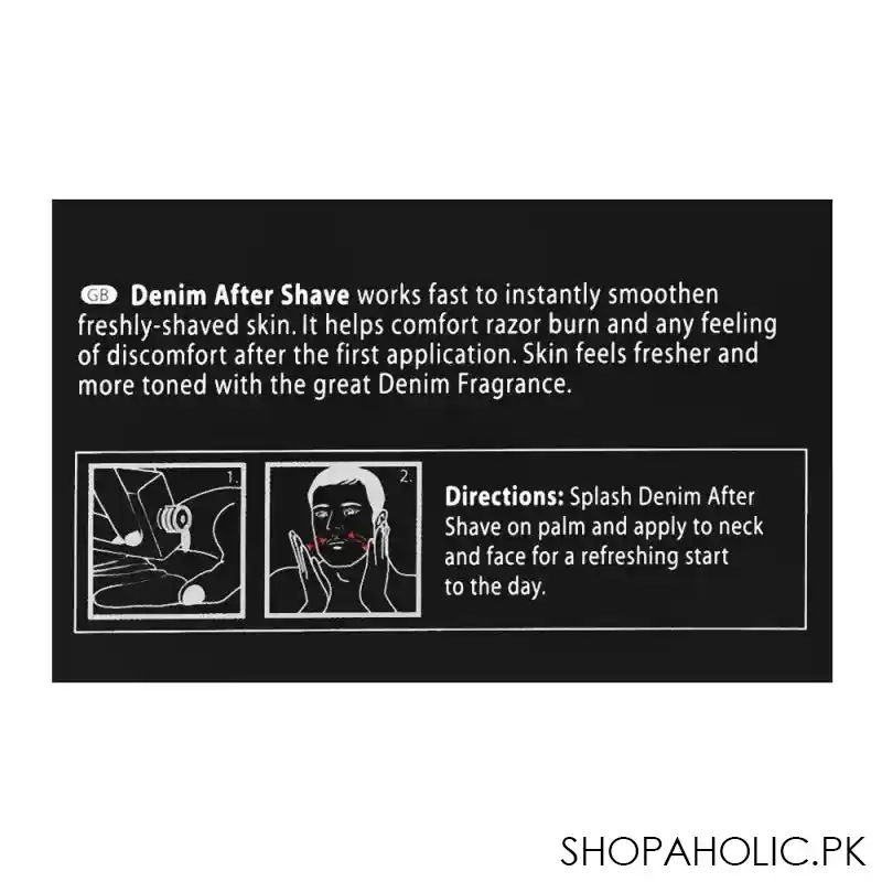 denim black after shave, 100ml image3